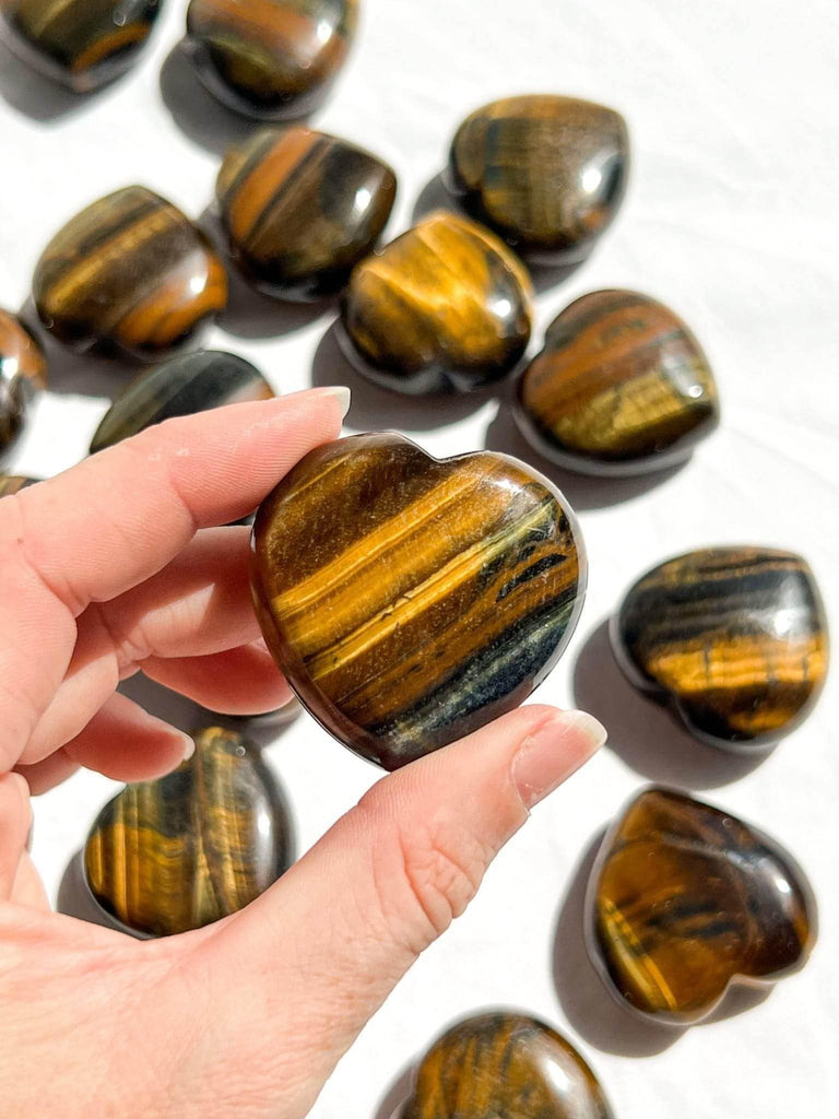 Tiger Eye Heart | Large - Unearthed Crystals