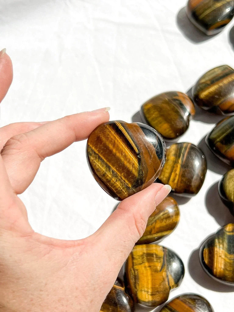 Tiger Eye Heart | Large - Unearthed Crystals
