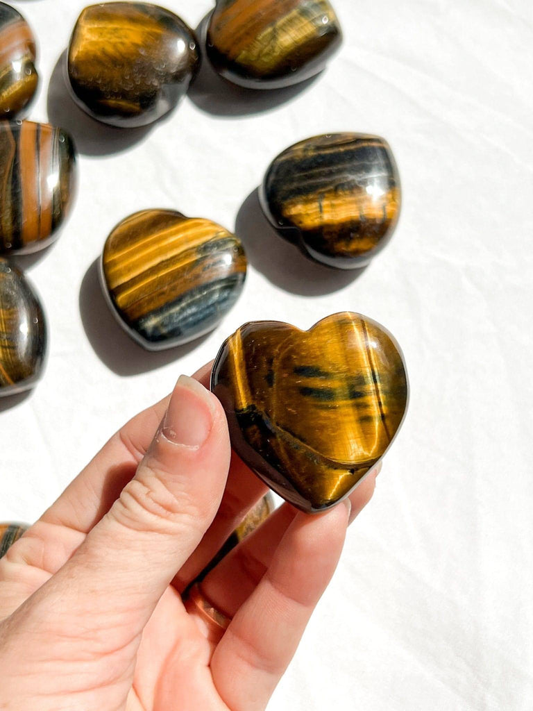 Tiger Eye Heart | Large - Unearthed Crystals