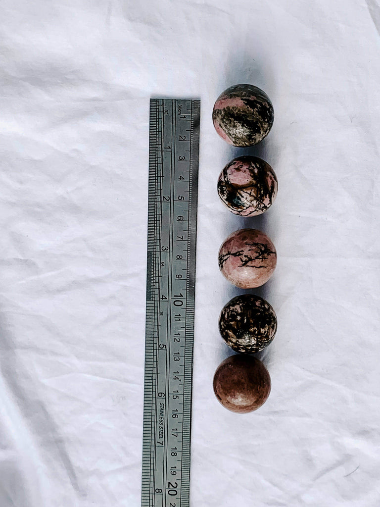 Rhodonite Sphere | Small - Unearthed Crystals