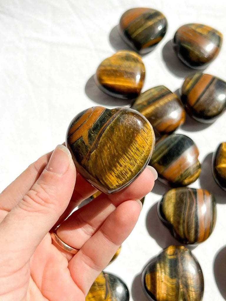Tiger Eye Heart | Large - Unearthed Crystals