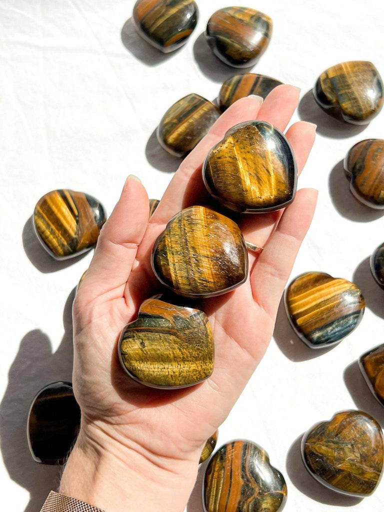 Tiger Eye Heart | Large - Unearthed Crystals