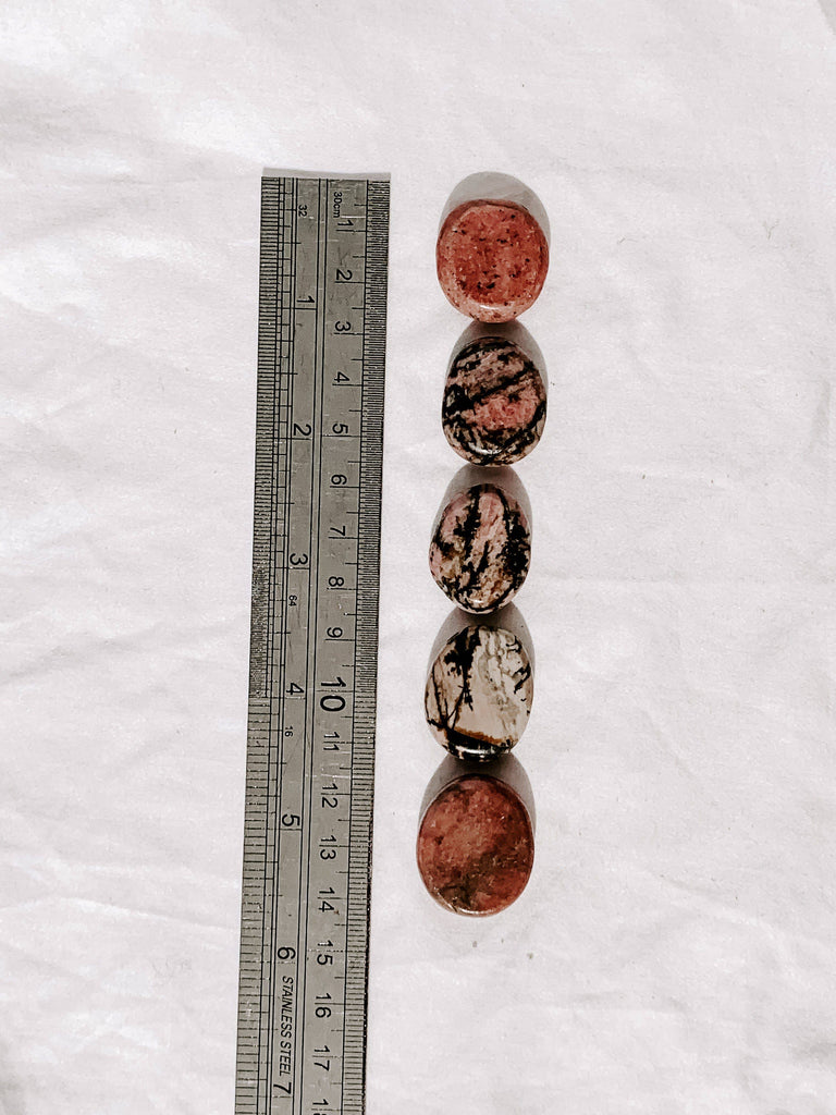 Rhodonite Coin - Unearthed Crystals