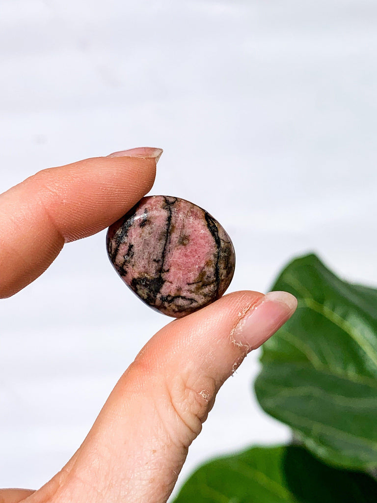 Rhodonite Coin - Unearthed Crystals
