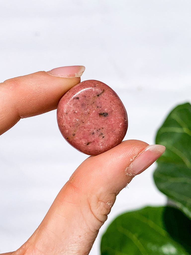 Rhodonite Coin - Unearthed Crystals