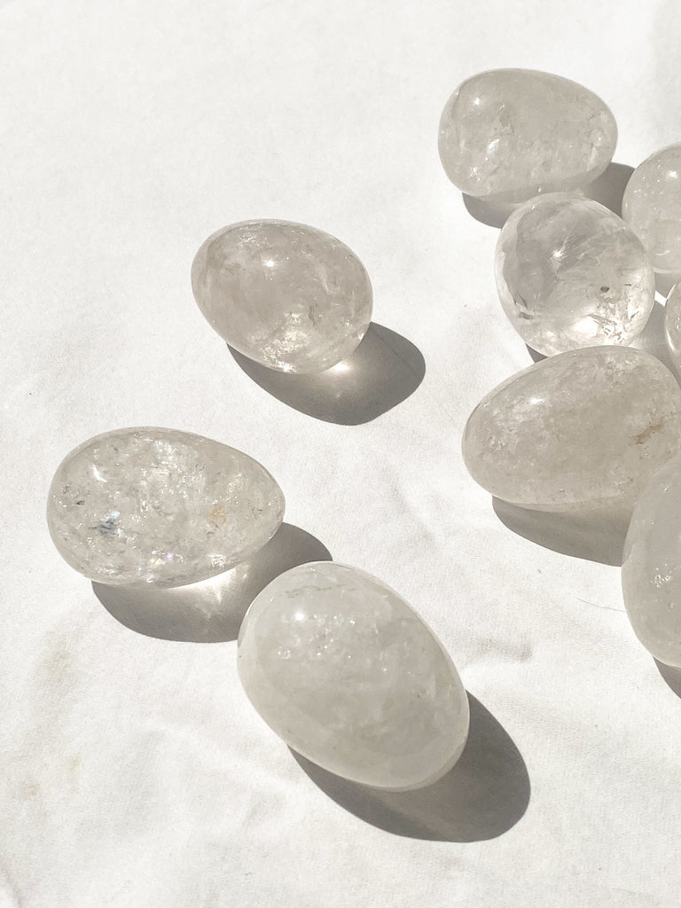 Clear Quartz Egg Carving - Unearthed Crystals