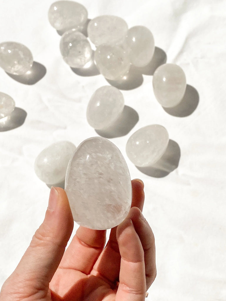 Clear Quartz Egg Carving - Unearthed Crystals