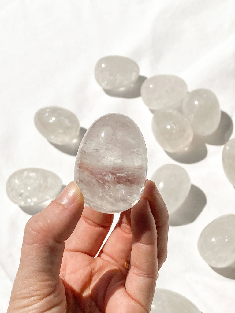 Clear Quartz Egg Carving - Unearthed Crystals