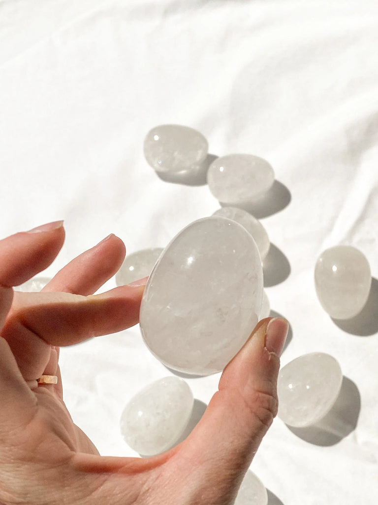 Clear Quartz Egg Carving - Unearthed Crystals