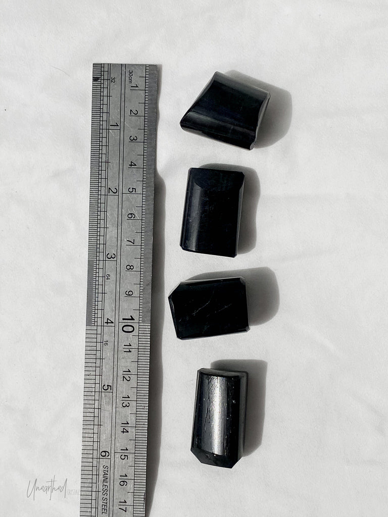 Black Tourmaline + Mica Tumbles | Large - Unearthed Crystals