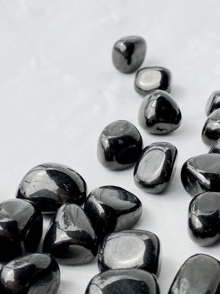 Jet Stone Tumbles | Small - Unearthed Crystals