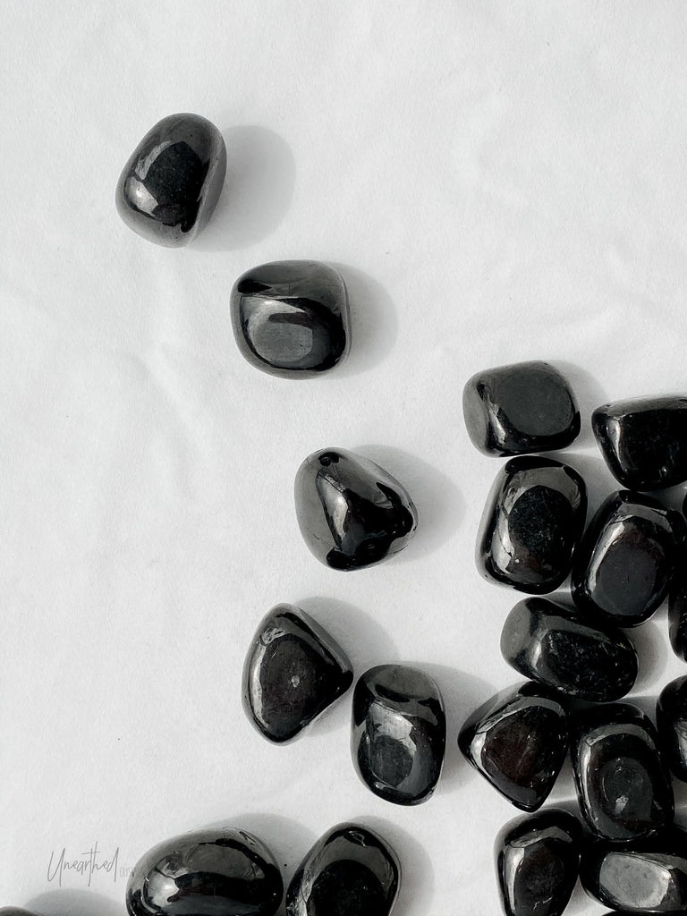 Jet Stone Tumbles | Small - Unearthed Crystals