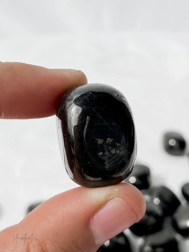 Jet Stone Tumbles | Small - Unearthed Crystals