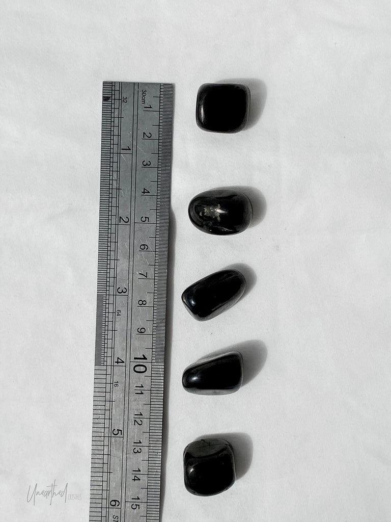 Jet Stone Tumbles | Small - Unearthed Crystals