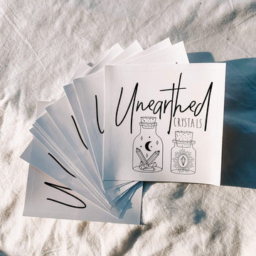 Unearthed Car Sticker | Bottled - Unearthed Crystals