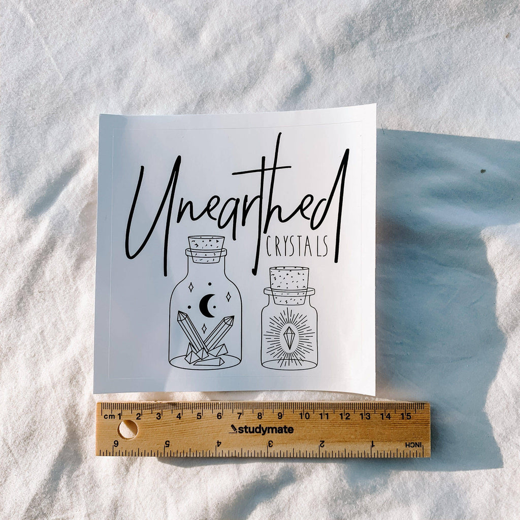 Unearthed Car Sticker | Bottled - Unearthed Crystals