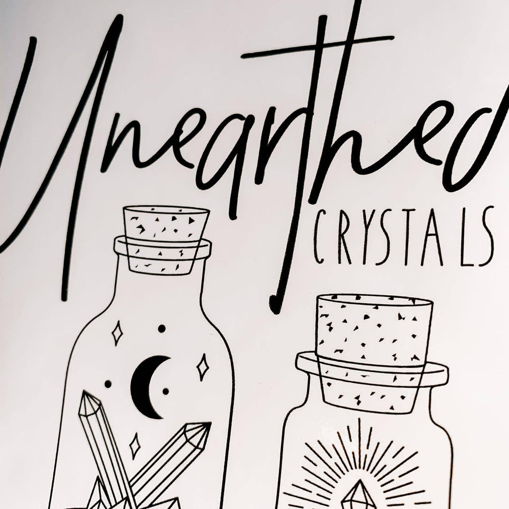 Unearthed Car Sticker | Bottled - Unearthed Crystals
