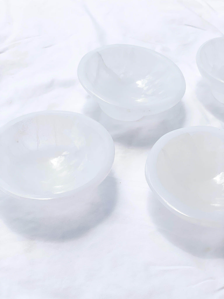 Selenite Footed Bowl | Medium - Unearthed Crystals