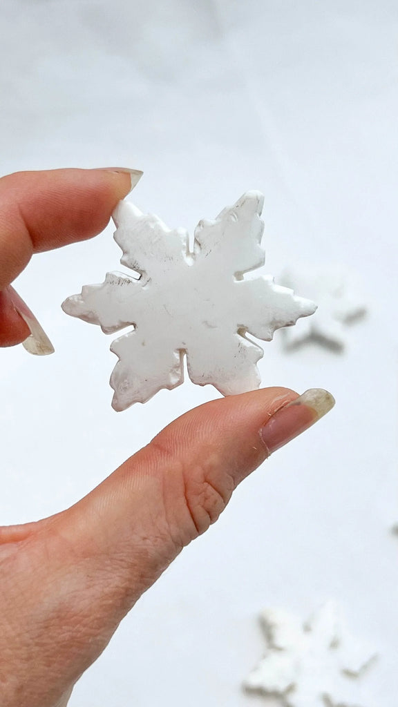Snow Agate Snowflake | Small - Unearthed Crystals