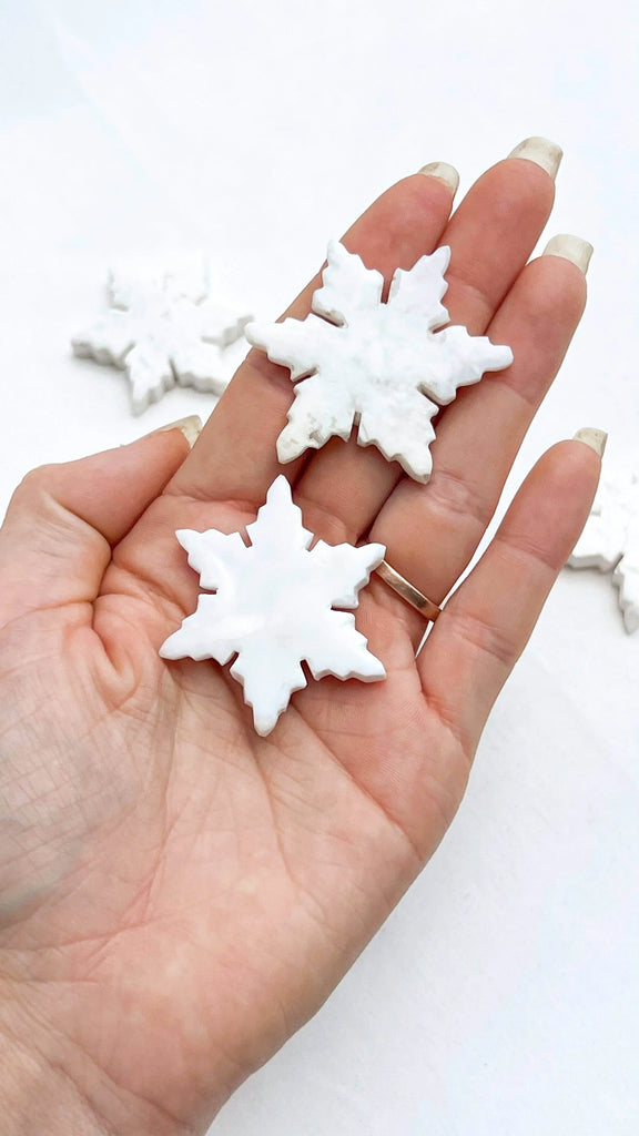 Snow Agate Snowflake | Small - Unearthed Crystals