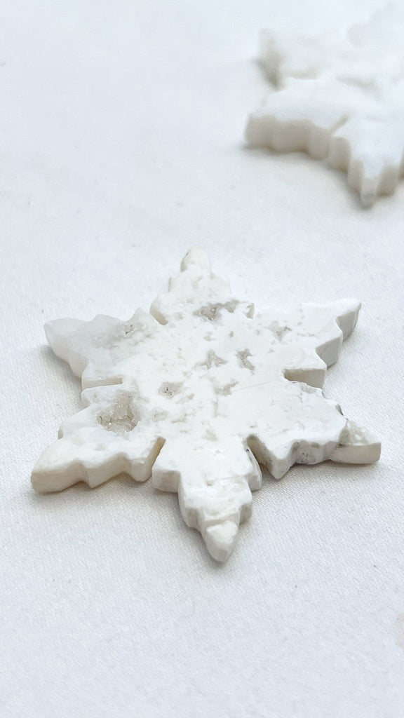 Snow Agate Snowflake | Large - Unearthed Crystals