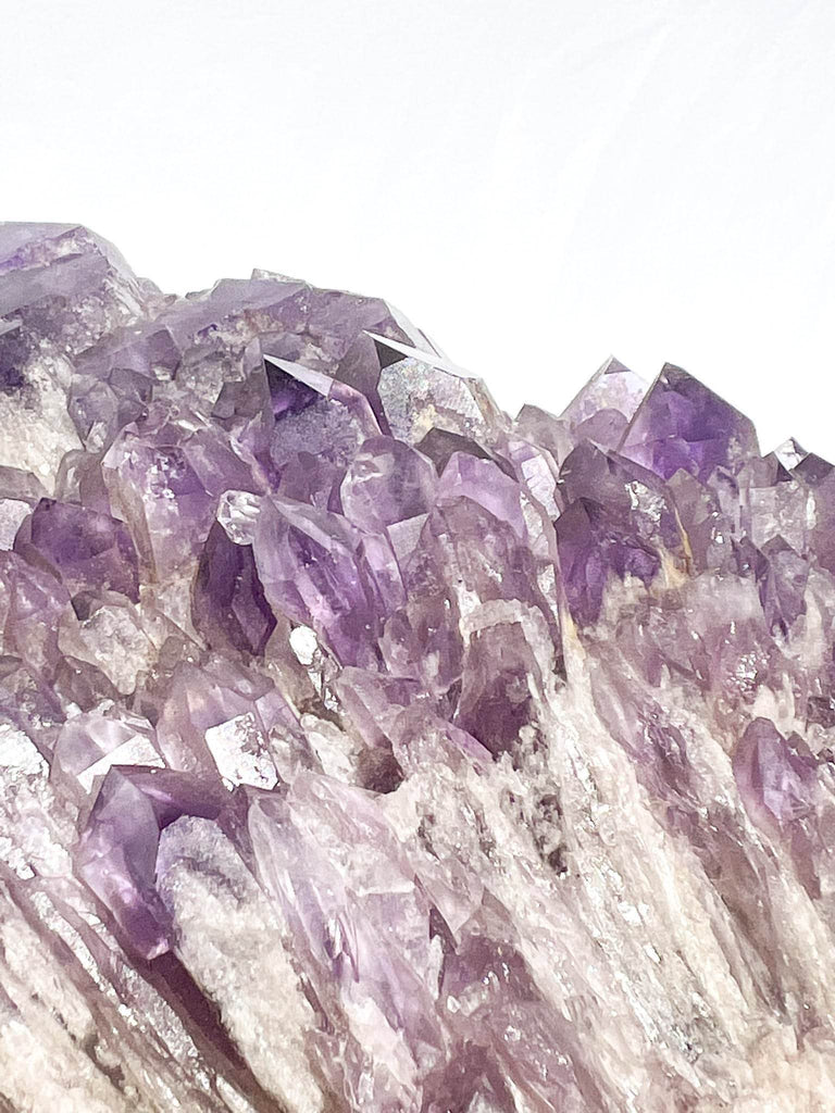 Elestial Amethyst Point with Smokey Quartz - Unearthed Crystals