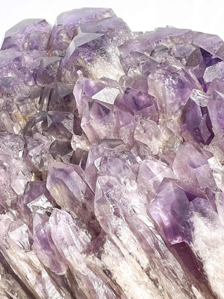 Elestial Amethyst Point with Smokey Quartz - Unearthed Crystals