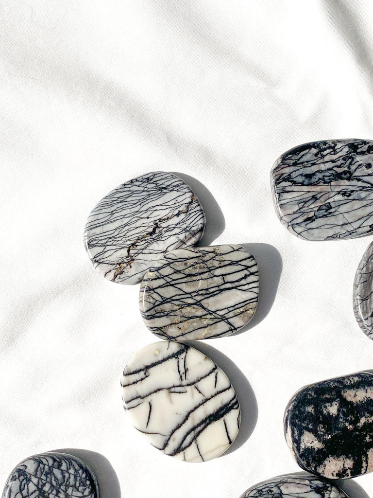 Picasso Jasper Flat Palm Stone - Unearthed Crystals