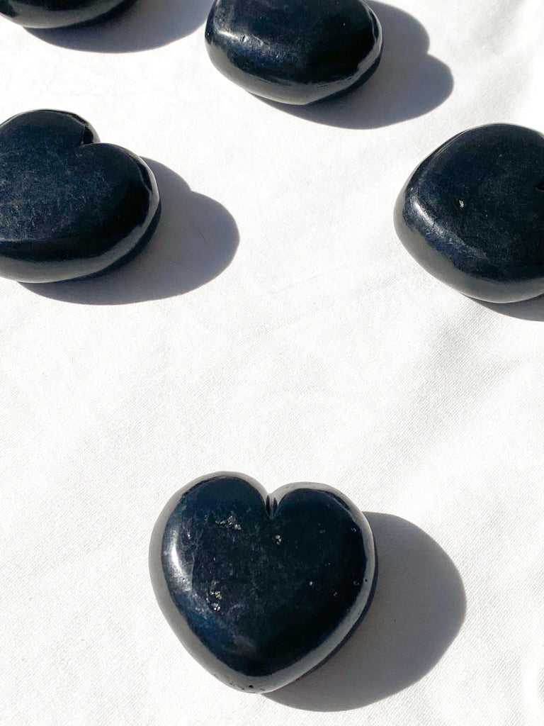Shungite Heart | Large - Unearthed Crystals