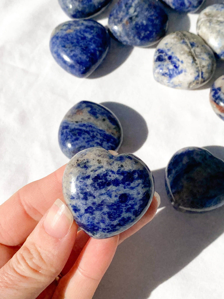 Sodalite Heart | Medium - Unearthed Crystals