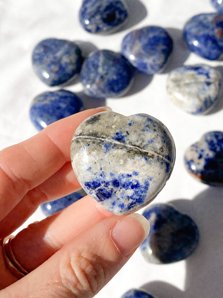 Sodalite Heart | Medium - Unearthed Crystals