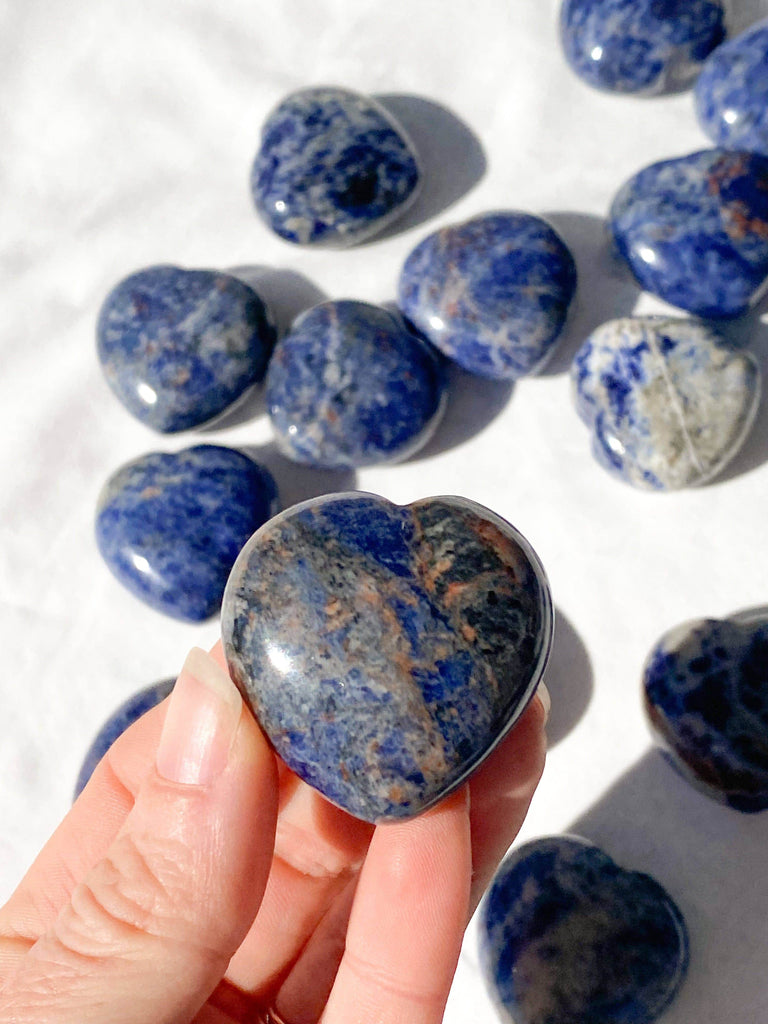 Sodalite Heart | Medium - Unearthed Crystals