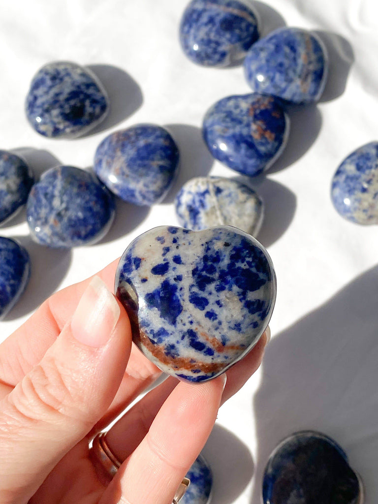 Sodalite Heart | Medium - Unearthed Crystals