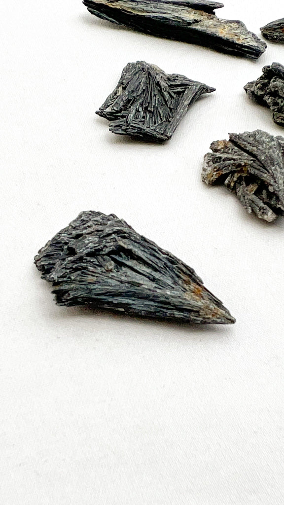 Black Kyanite Rough Blades | Extra Small - Unearthed Crystals