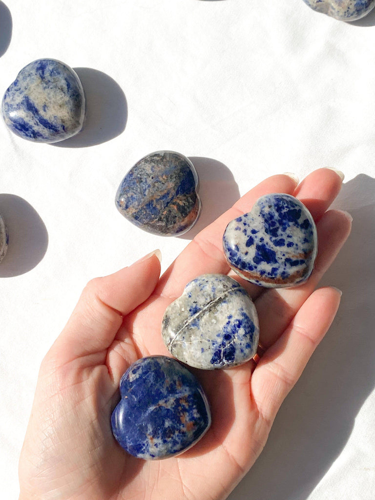 Sodalite Heart | Medium - Unearthed Crystals
