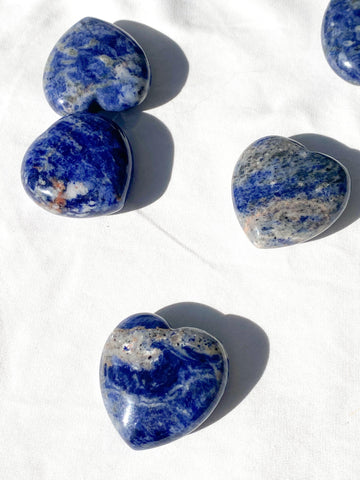 Sodalite Heart | Large - Unearthed Crystals