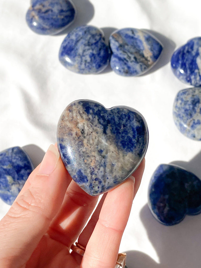 Sodalite Heart | Large - Unearthed Crystals