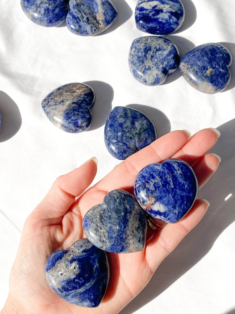 Sodalite Heart | Large - Unearthed Crystals