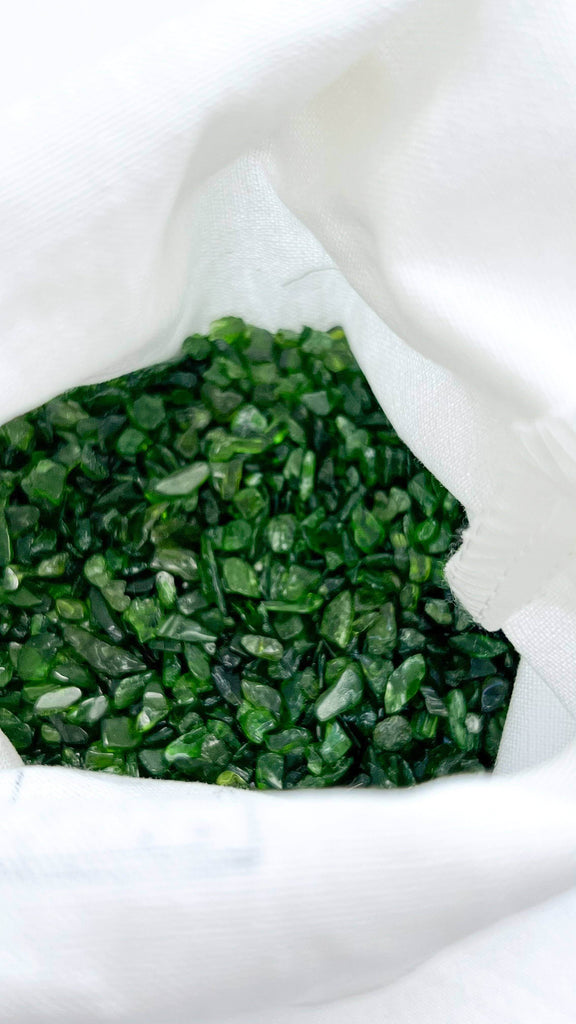 Diopside Chips | 250g Bag - Unearthed Crystals