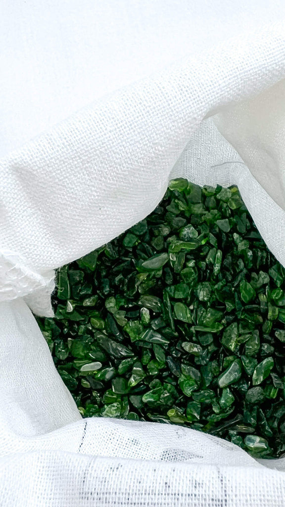 Diopside Chips | 250g Bag - Unearthed Crystals