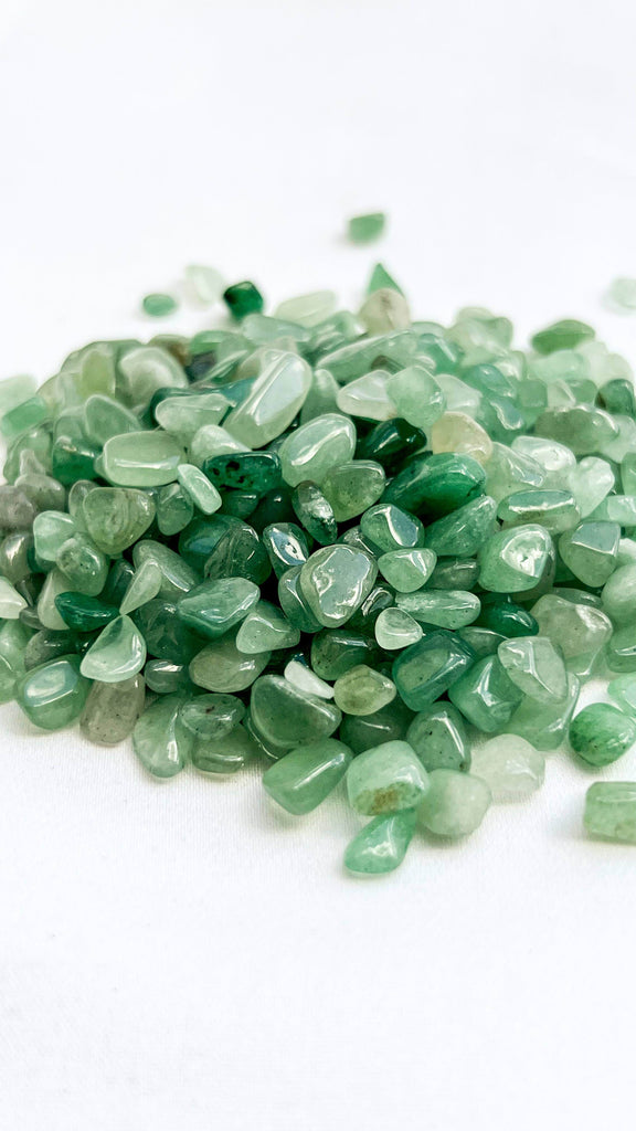 Green Aventurine Chips | 250g Bag - Unearthed Crystals