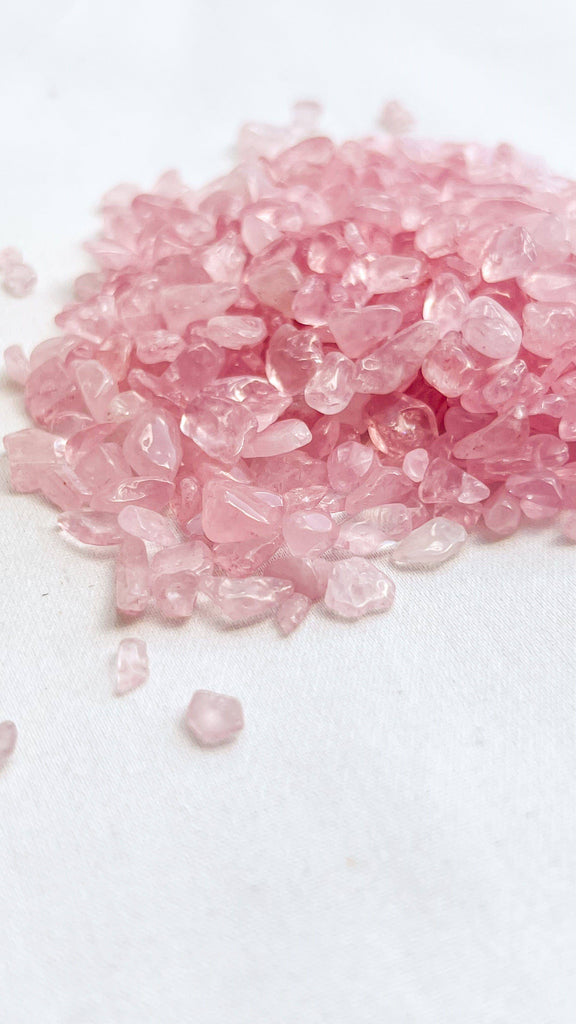 Rose Quartz Chips | 250g Bag - Unearthed Crystals