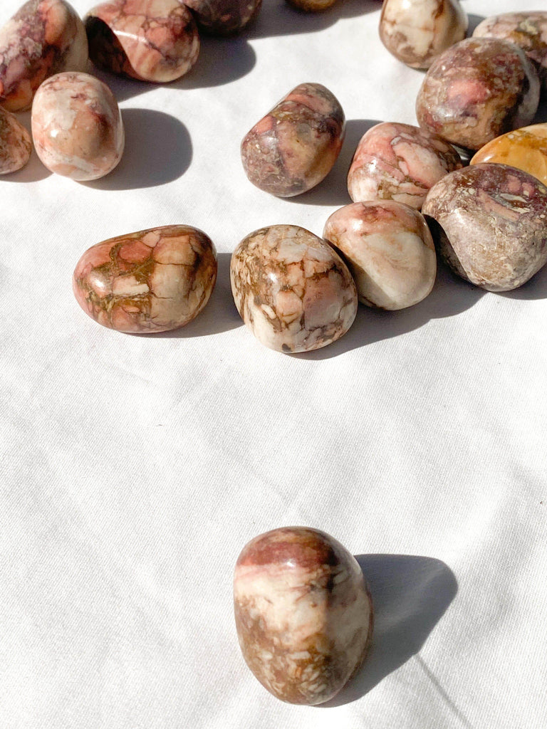 Rose Jasper Tumbles | Large - Unearthed Crystals
