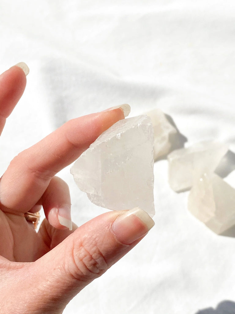 White Calcite Rough | Small - Unearthed Crystals
