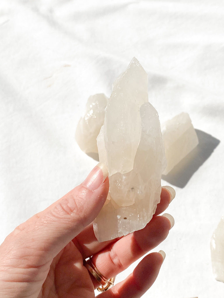 White Calcite Rough | Large - Unearthed Crystals