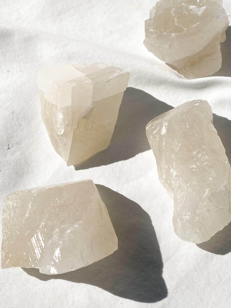 White Calcite Rough | Extra Large - Unearthed Crystals