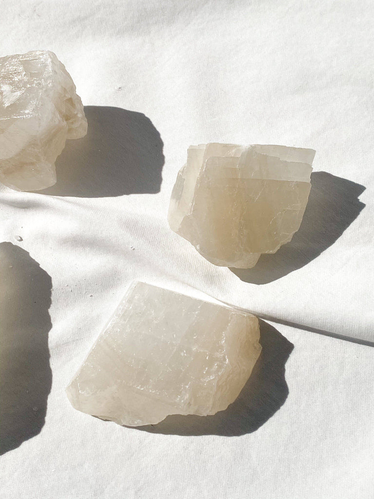 White Calcite Rough | Extra Large - Unearthed Crystals
