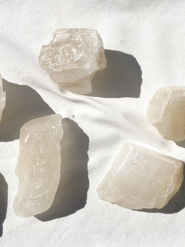 White Calcite Rough | Extra Large - Unearthed Crystals