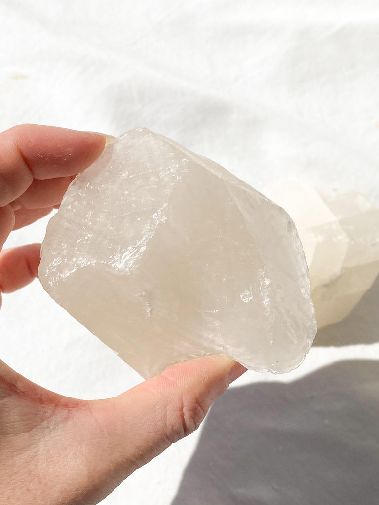 White Calcite Rough | Extra Large - Unearthed Crystals