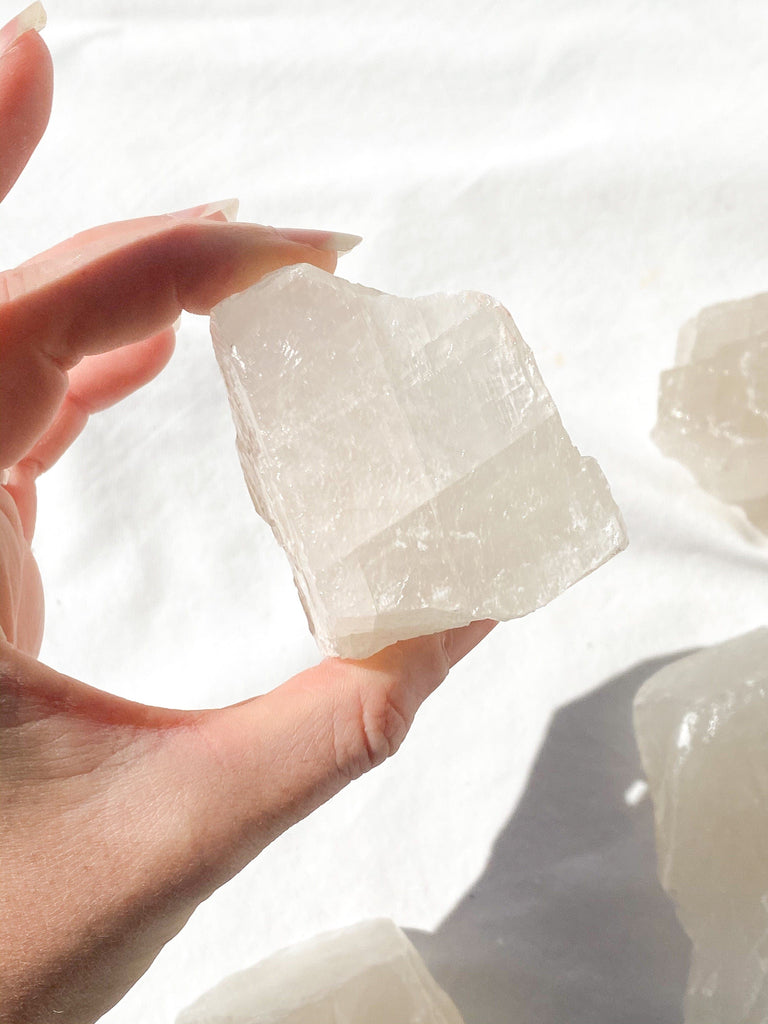 White Calcite Rough | Extra Large - Unearthed Crystals
